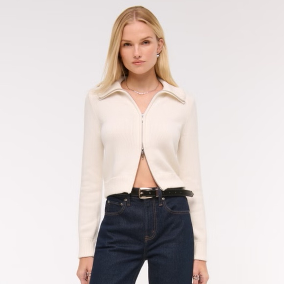 Abercrombie Double Zipper Cardigan - L - Picture 1 of 6